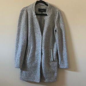 Vero Moda Light Gray Teddy Coat
